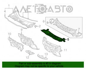 Wiper pan metal Lexus Lexus RX350 RX450h 10-15