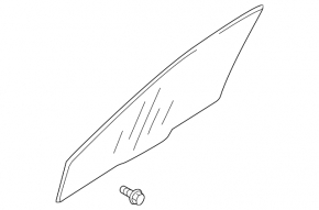 Mitsubishi Lancer 10-17 front left door glass