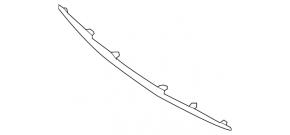 Front bumper molding lower Nissan Rogue 17-20 chrome