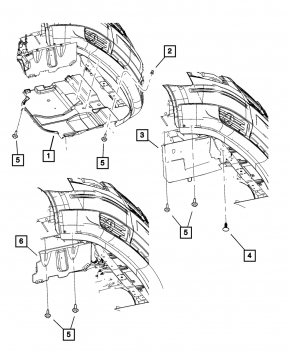 Engine side protection Dodge Grand Caravan 11-20