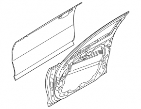 Kia Stinger 18-23 front right door