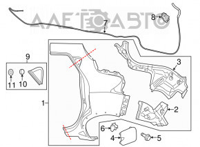 Nissan Rogue 14-20 Gas Door Lock Short