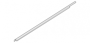 Door-glass molding, central front left, Hyundai Kona 20-23