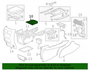 Acura MDX 14-20 upper center console trim, dark wood, chrome trim, scratches