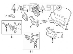 Steering wheel cable Kia Forte 4d 14-16 prerest