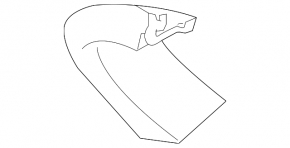 Trunk door trim right Subaru Forester 19-24 SK black