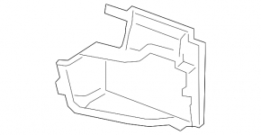 Additional radiator air duct left Porsche Panamera 17-23 2.9, 3.0