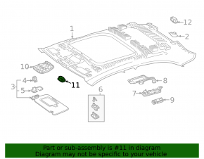 Front left ceiling light for Mercedes A-class V177 19-22