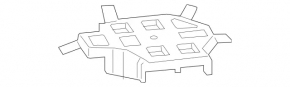 Relay pressure cover under the hood left Mercedes GLC 16-22