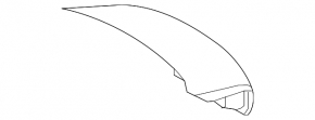 Mercedes W221 06-13 trunk lid, silver painted