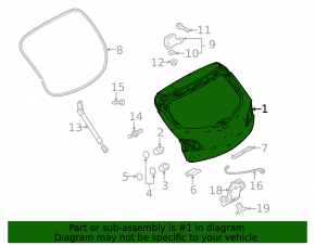 Mazda3 MPS 09-13 Trunk Door