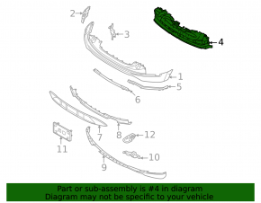 Ford F-150 22-25 EV Front Bumper Absorber