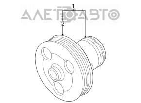 Water pump VW Jetta 11-14 USA 2.5