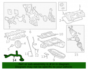 Oil receiver ICE Lexus IS250 06-13 lower part