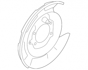 Rear left brake disc cover for Subaru Forester 2013 SH