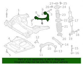 Upper control arm front left BMW 5 F10 11-16