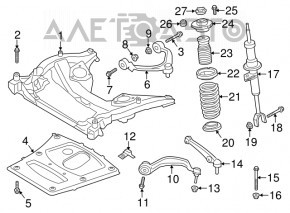 Upper control arm front left BMW 5 F10 11-16