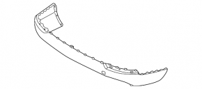 The bare rear bumper, lower part, Volvo XC90 20-26