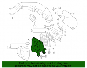 Subaru Outback 20- Air Filter Housing Lower Cover