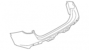 Rear bumper bare upper part BMW X1 E84 13-15