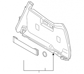 Arch trim right BMW i3 14-20 black