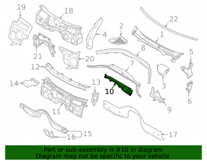 BMW 3 G20 19-22 Windscreen Wiper Grille Lower Part