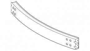 Upper front bumper reinforcement for Toyota Sienna 21-25