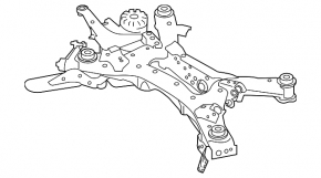 Subframe rear Nissan Altima 19-24 awd
