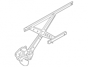 Window lifter mechanical front left Nissan Versa 12-19 usa