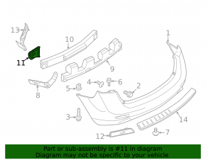 Right rear power steering mount for Nissan Murano z51 09-14