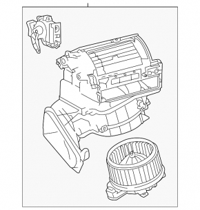 Heater assembly ventilation Lexus CT200h 11-13