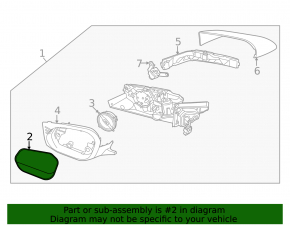 Right mirror element Kia EV6 22-24 heated, BSM