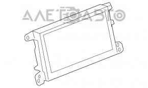 Monitor, display, navigation Audi Q5 8R 09-17