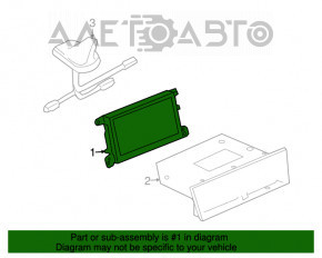 Monitor, display, navigation Audi Q5 8R 09-17