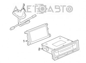 Monitor, display, navigation Audi Q5 8R 09-17