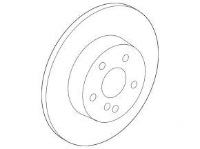 Rear left brake disc Mercedes C-class W205 300/350e/350h/400/43/63 15-21 300/12mm