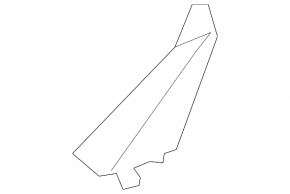 Exterior mirror plug front left Mercedes W213 E 17-23 black
