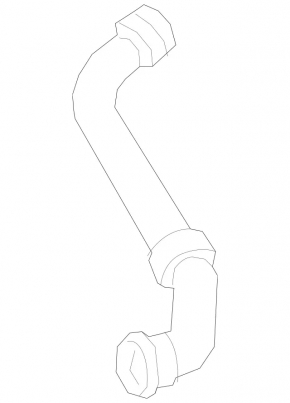 Left cooling pipe for Mercedes A-class V177 19-22 M260