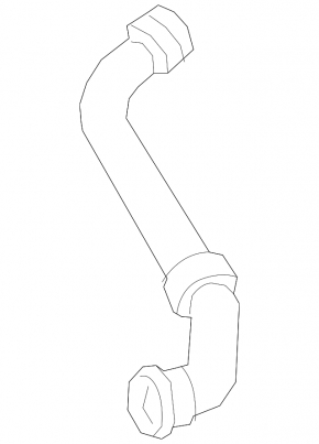 Left cooling pipe for Mercedes A-class V177 19-22 M260