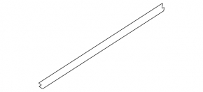 Rear left inner door glass seal Ford Escape MK3 13-19