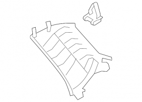 Right rear pillar trim for Mazda CX-7 06-09
