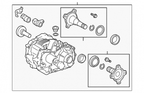 Rear differential gearbox electric Lexus RX400h 06-09 116k
