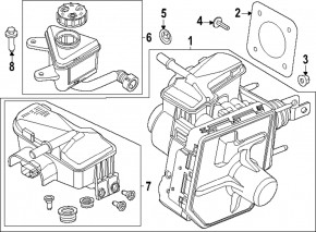 Ford Explorer 20-24 GTZ reservoir with lid