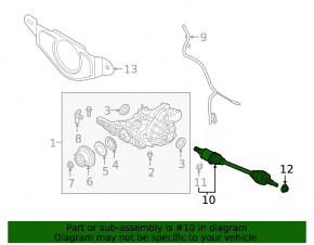 Drive axle rear right Ford Escape MK4 20 - torn boot