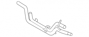 Cooling system pipe metal Lexus RX450h 10-15