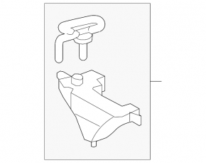 Toyota Highlander 2008-2013 Coolant Expansion Tank with Cap