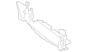 Lower radiator deflector for Mercedes C-class W205 15-18