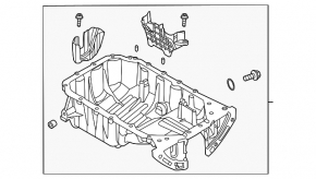 Oil pan Hyundai Elantra 21-23 2.0 G4NS