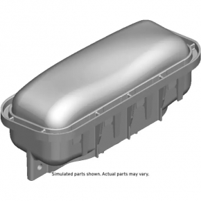 Passenger airbag in the dashboard of the Cadillac CTS 14-
