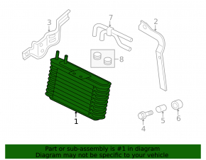 Mitsubishi Outlander 2005-2013 2.4 Automatic Transmission Cooling Radiator